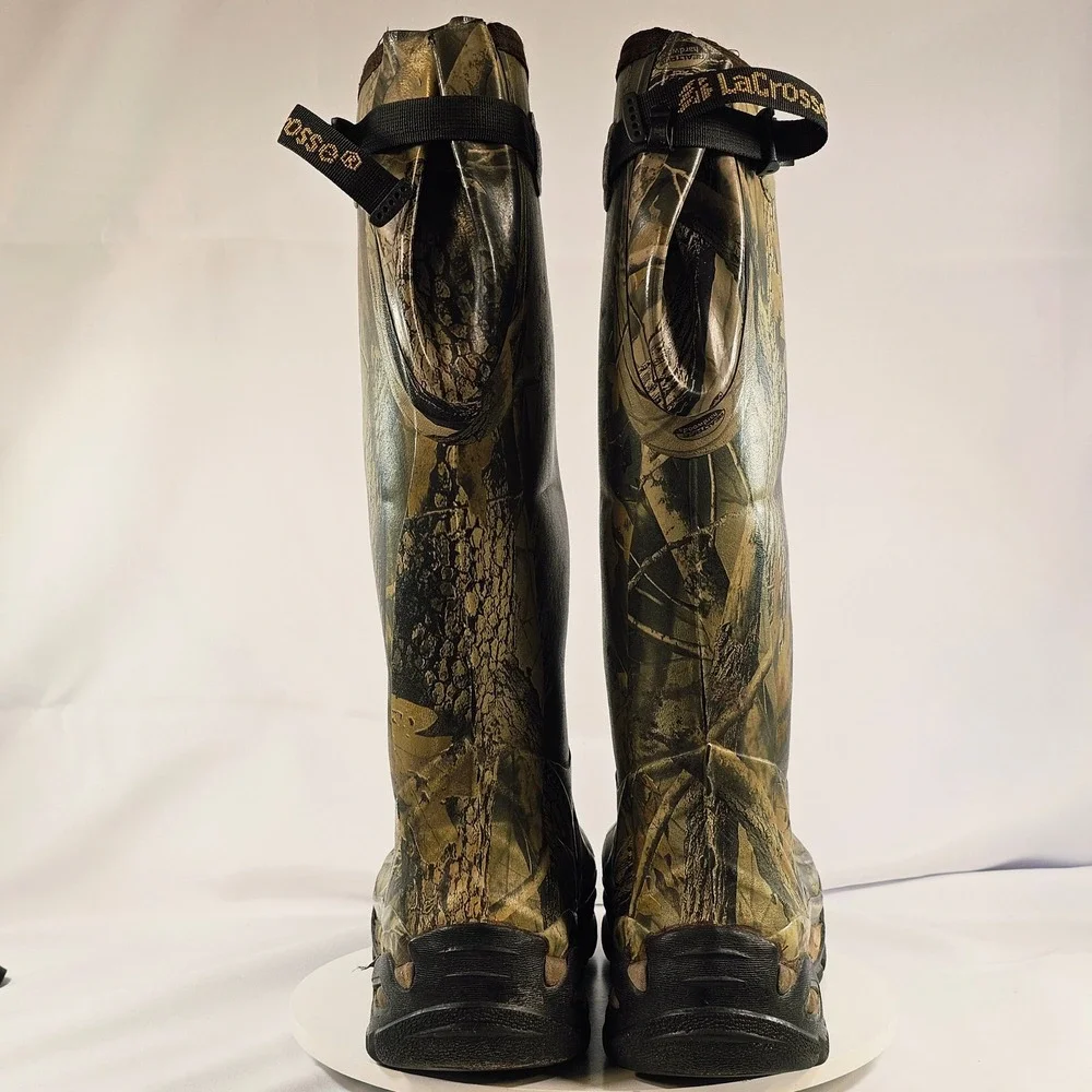 LaCrosse Alpha Authentic Mens Camo Rubber Hunting Boots‎ 200005 Size 13